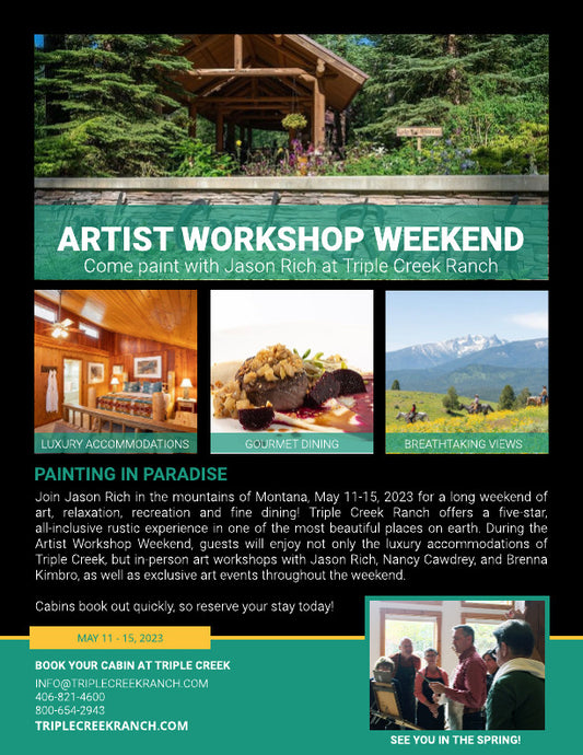UPCOMING EVENT: Artist Workshop Weekend at Triple Creek Ranch